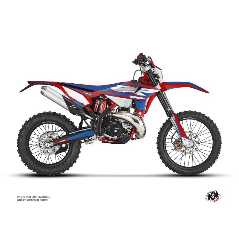 Kit Deco Moto Cross FIRENZE Beta RR 2T 125 Rouge Bleu