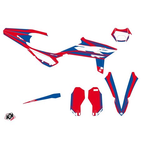 Kit Deco Moto Cross FIRENZE Beta RR 4T 430 Rouge Bleu