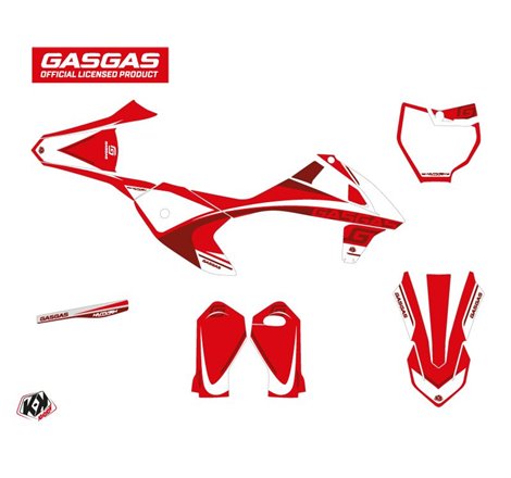 Kit Deco Moto Cross Rush GASGAS MC-E 5 Rouge