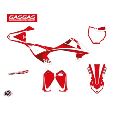 Kit Deco Moto Cross Rush GASGAS MC-E 5 Rouge