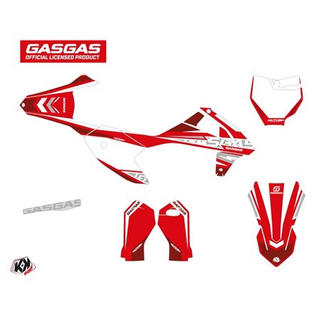 Kit Deco Moto Cross Flash GASGAS MC-E 5 Rouge