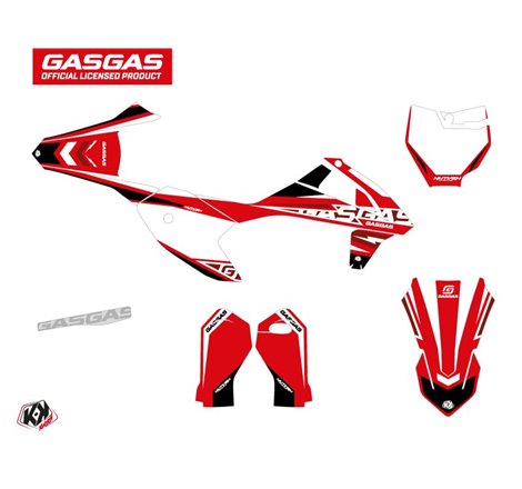 Kit Deco Moto Cross Flash GASGAS MC-E 5 Noir