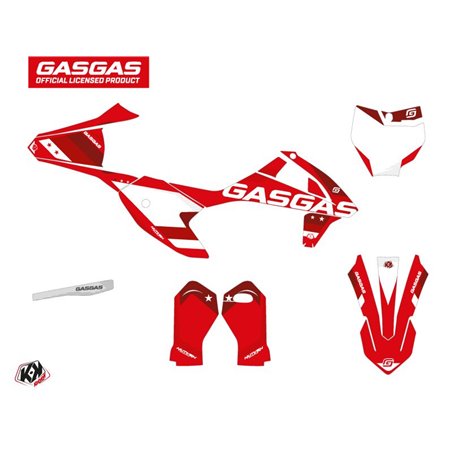 Kit Deco Moto Cross Stella GASGAS MC-E 5 Rouge