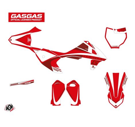 Kit Deco Moto Cross Rush GASGAS MC 50 Rouge