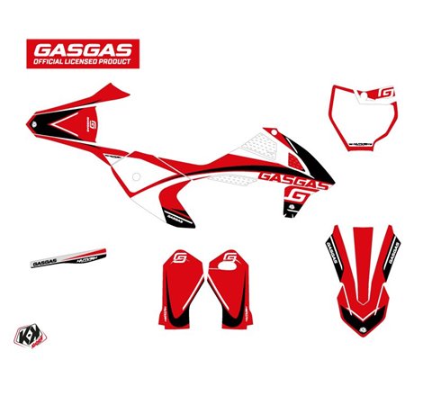 Kit Deco Moto Cross Rush GASGAS MC 50 Noir