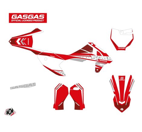 Kit Deco Moto Cross Flash GASGAS MC 50 Rouge