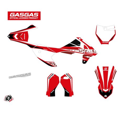 Kit Deco Moto Cross Flash GASGAS MC 50 Noir