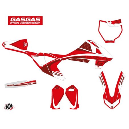 Kit Deco Moto Cross Rush GASGAS MC 65 Rouge