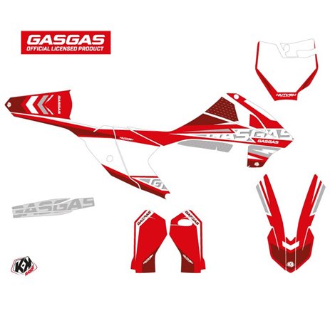 Kit Deco Moto Cross Flash GASGAS MC 65 Rouge