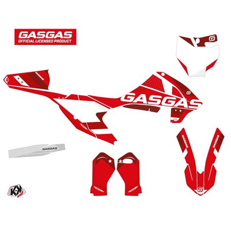 Kit Deco Moto Cross Stella GASGAS MC 65 Rouge