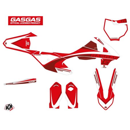 Kit Deco Moto Cross Rush GASGAS MC 85 Rouge