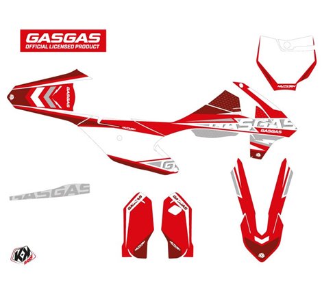 Kit Deco Moto Cross Flash GASGAS MC 85 Rouge