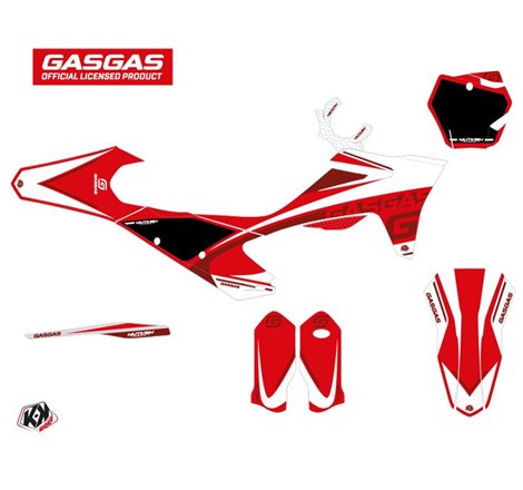 Kit Deco Moto Cross Rush GASGAS MC 125 Rouge