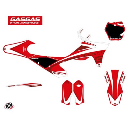 Kit Deco Moto Cross Rush GASGAS MC 125 Rouge