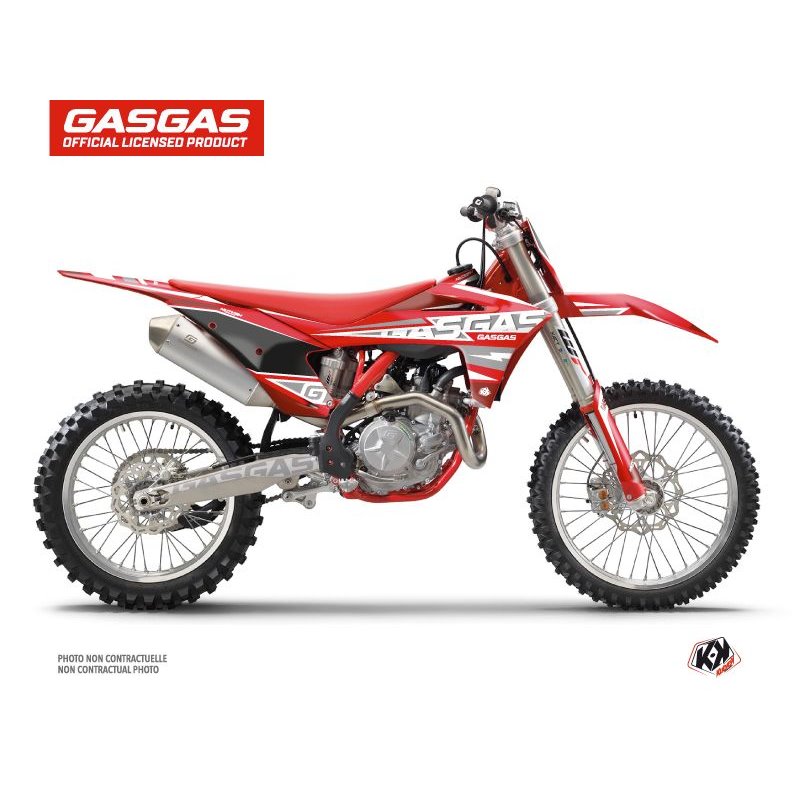 Kit Deco Moto Cross Flash GASGAS MC 125 Rouge