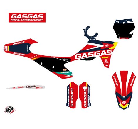 Kit Deco Moto Cross SX-K21 GASGAS MC 125 Rouge