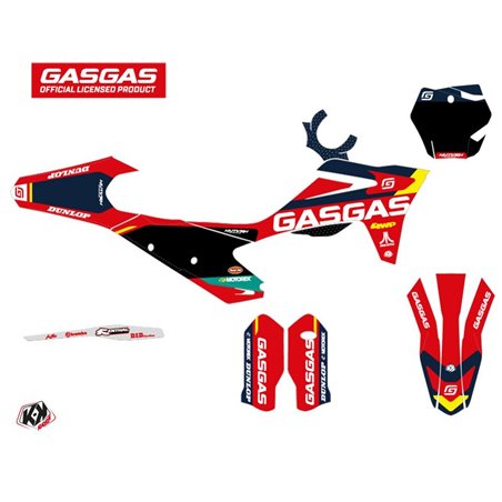 Kit Deco Moto Cross SX-K21 GASGAS MC 125 Rouge