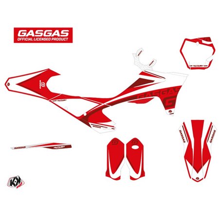 Kit Deco Moto Cross Rush GASGAS MCF 450 Rouge