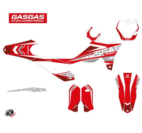 Kit Deco Moto Cross Flash GASGAS MCF 450 Rouge