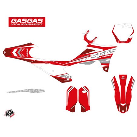 Kit Deco Moto Cross Flash GASGAS MCF 450 Rouge