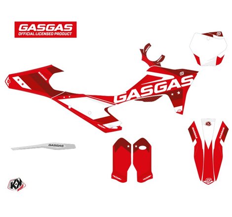 Kit Deco Moto Cross Stella GASGAS MCF 450 Rouge