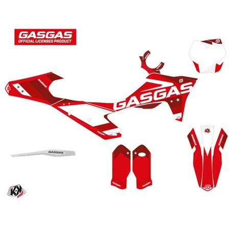 Kit Deco Moto Cross Stella GASGAS MCF 450 Rouge