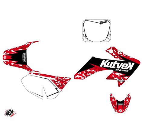 Kit Deco Moto Cross Predator Honda 50 CRF Rouge