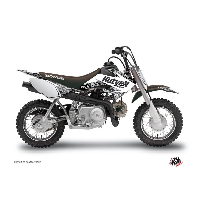 Kit Deco Moto Cross Predator Honda 50 CRF Blanc