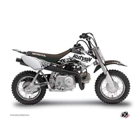 Kit Deco Moto Cross Predator Honda 50 CRF Blanc