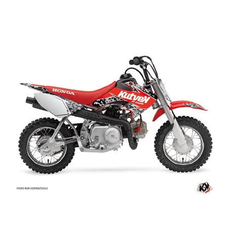 Kit Deco Moto Cross Predator Honda 50 CRF Noir Rouge