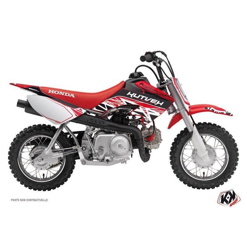 Kit Deco Moto Cross Eraser Honda 50 CRF Rouge Blanc