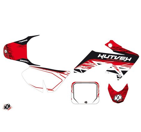 Kit Deco Moto Cross Eraser Honda 50 CRF Rouge Blanc