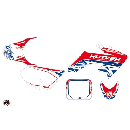 Kit Deco Moto Cross Eraser Honda 50 CRF Rouge Bleu