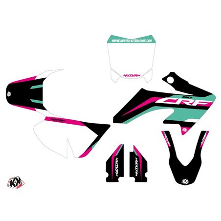 Kit Deco Moto Cross League Honda 50 CRF Turquoise