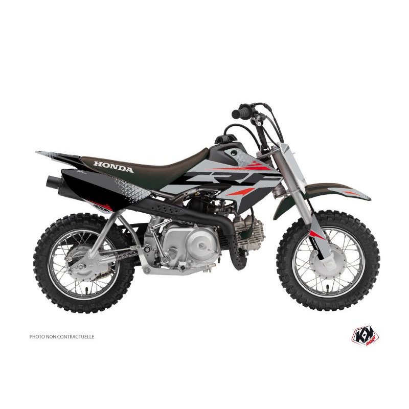 Kit Deco Moto Cross Nasting Honda 50 CRF Gris Rouge