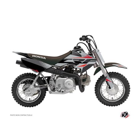 Kit Deco Moto Cross Nasting Honda 50 CRF Gris Rouge