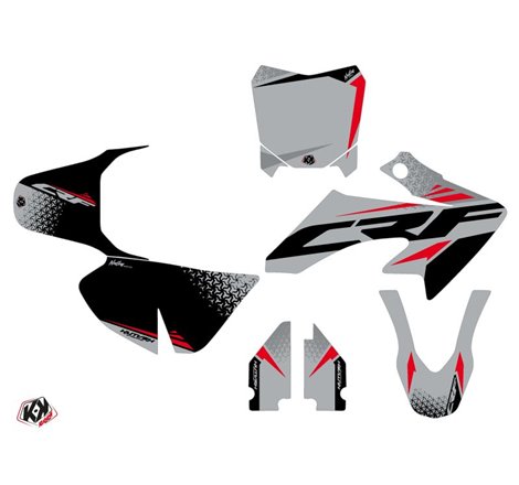 Kit Deco Moto Cross Nasting Honda 50 CRF Gris Rouge