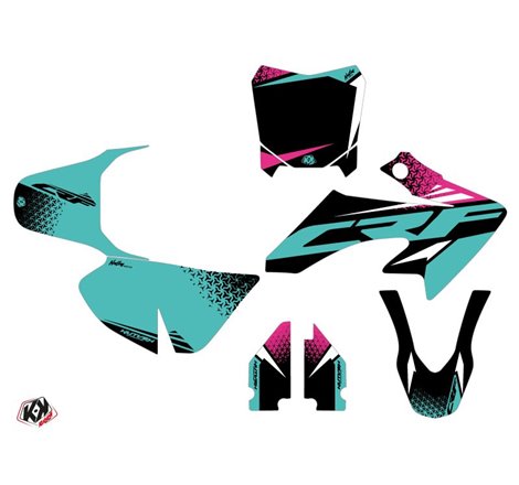 Kit Deco Moto Cross Nasting Honda 50 CRF Turquoise