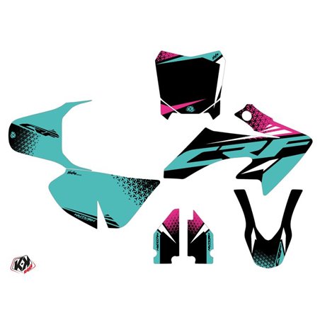 Kit Deco Moto Cross Nasting Honda 50 CRF Turquoise