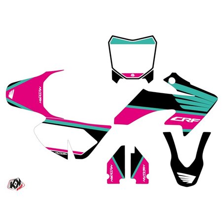 Kit Deco Moto Cross Wing Honda 50 CRF Turquoise