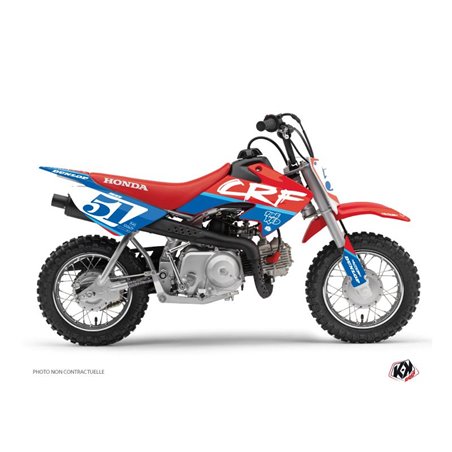 Kit Deco Moto Cross Rask Honda 50 CRF Bleu