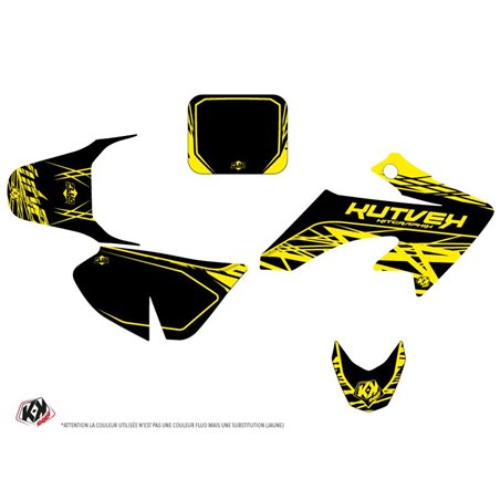 Kit Deco Moto Cross Eraser Fluo Honda 50 CRF Jaune