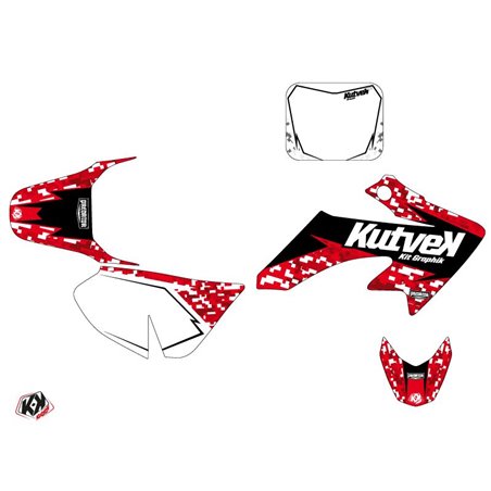 Kit Deco Moto Cross Predator Honda 50 CRF Rouge