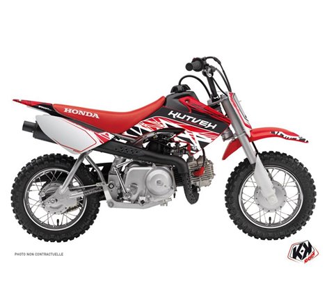 Kit Deco Moto Cross Eraser Honda 50 CRF Rouge Blanc