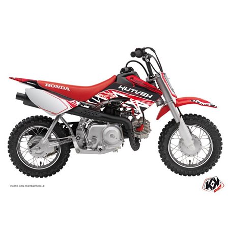 Kit Deco Moto Cross Eraser Honda 50 CRF Rouge Blanc