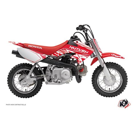 Kit Deco Moto Cross Eraser Honda 50 CRF Blanc Rouge