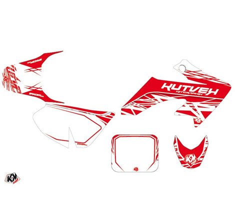 Kit Deco Moto Cross Eraser Honda 50 CRF Blanc Rouge