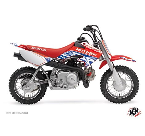 Kit Deco Moto Cross Eraser Honda 50 CRF Rouge Bleu