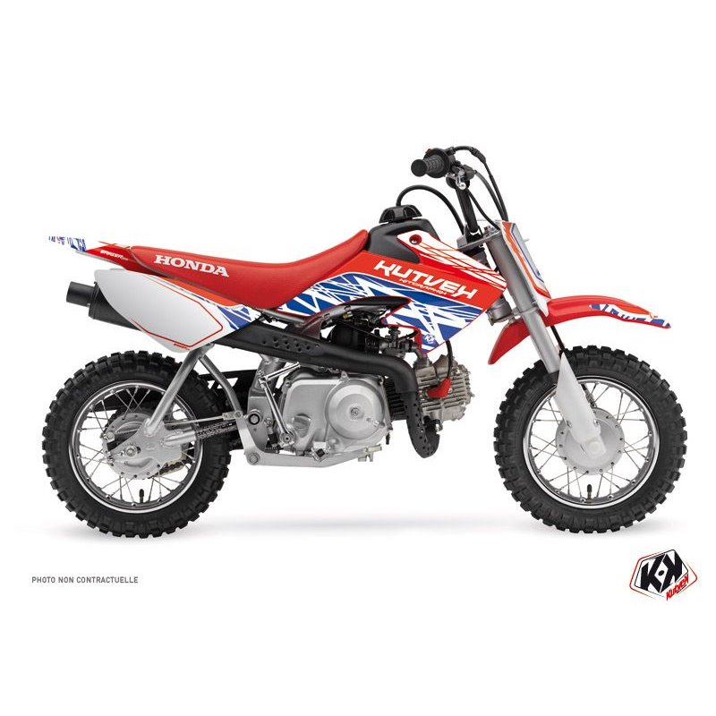 Kit Deco Moto Cross Eraser Honda 50 CRF Rouge Bleu