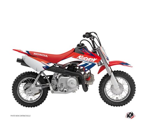 Kit Deco Moto Cross Stage Honda 50 CRF Bleu Rouge